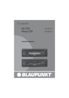 Blaupunkt Malaga-CD-36 - Owners Manual